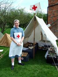 A WW2 Red Cross aid post